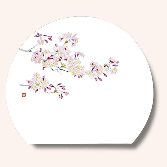 192-40018　半月尺3雲竜和紙マット　新桜(3・4月)