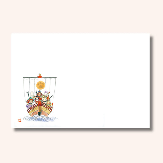 201-10069　38cm上質紙マット 七福神 (祝事用)