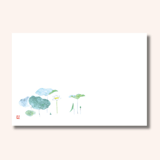 201-10070　38cm上質紙マット はす(仏事用)