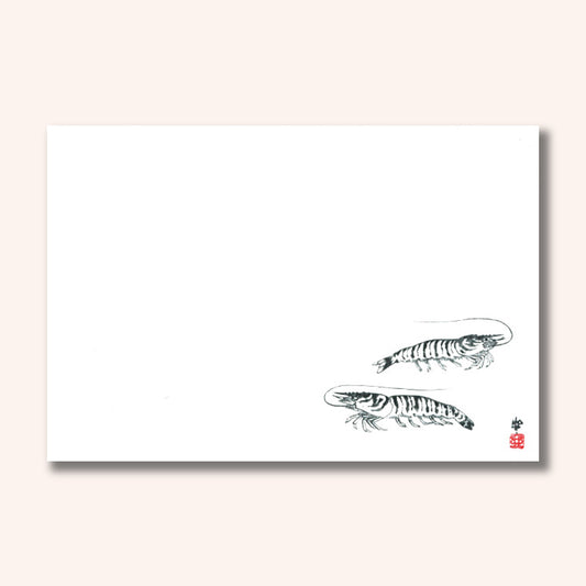 201-10074　38cm上質紙マット 車えび(オールシーズン)