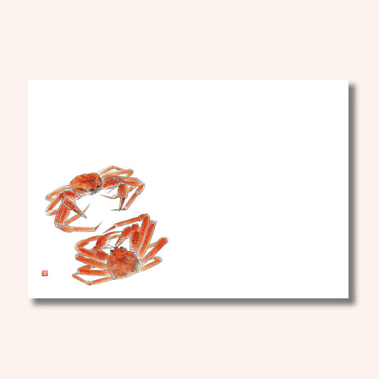 201-10079　38cm上質紙マット 赤かに(オールシーズン)