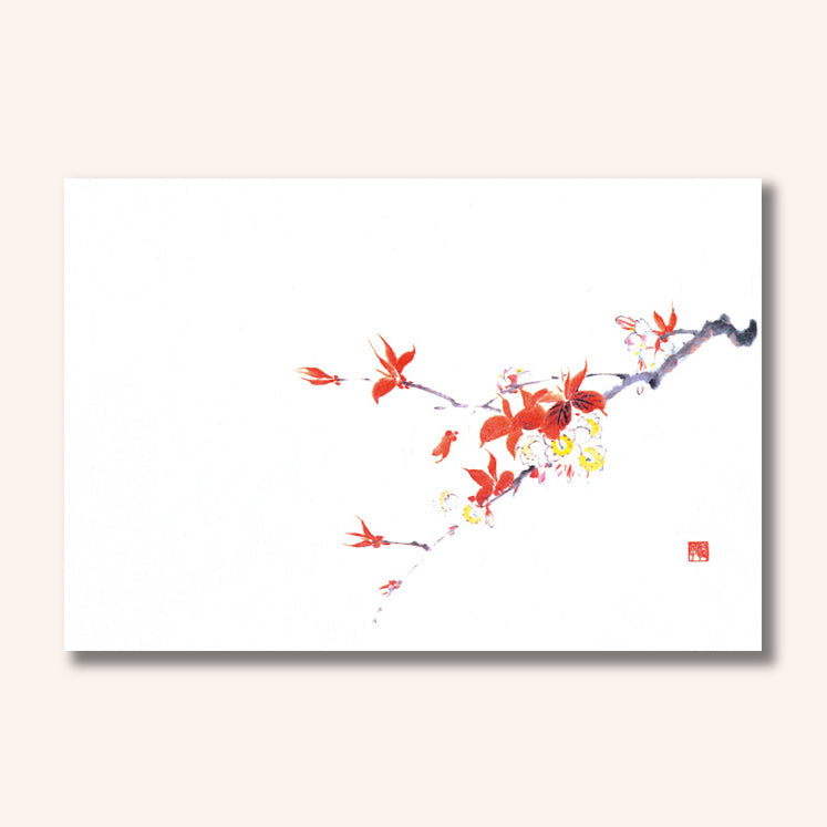 192-10034　尺3雲竜和紙マット　桜 (3・4月)