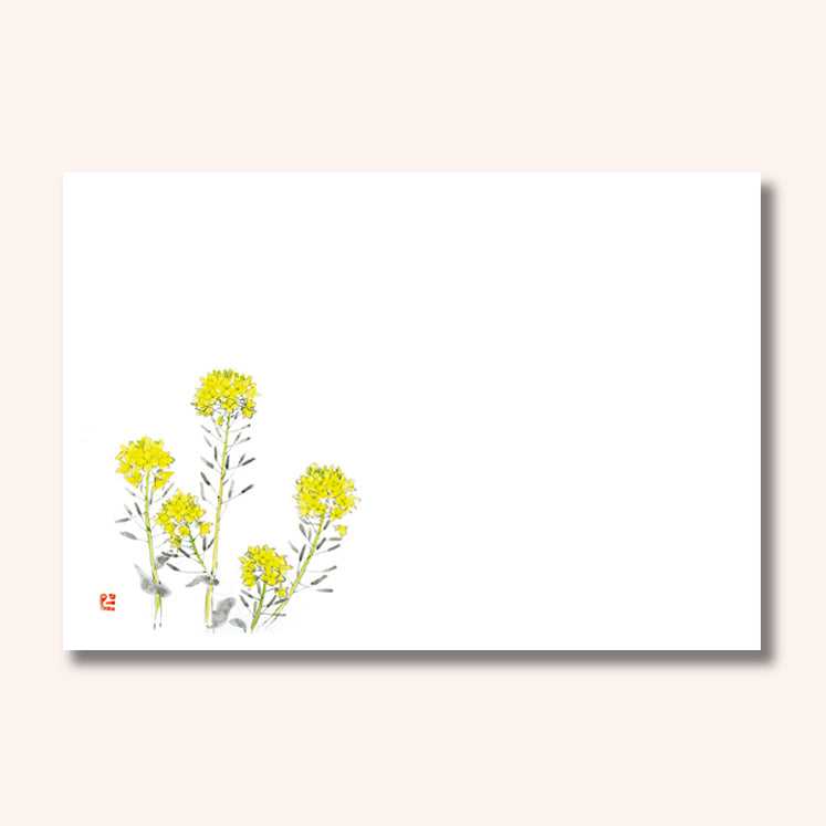 192-10036　尺3雲竜和紙マット  菜の花(3・4月)