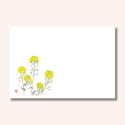 192-10036　尺3雲竜和紙マット  菜の花(3・4月)