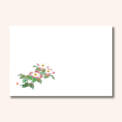 201-10155　38cm上質紙マット 花水木 (5月)
