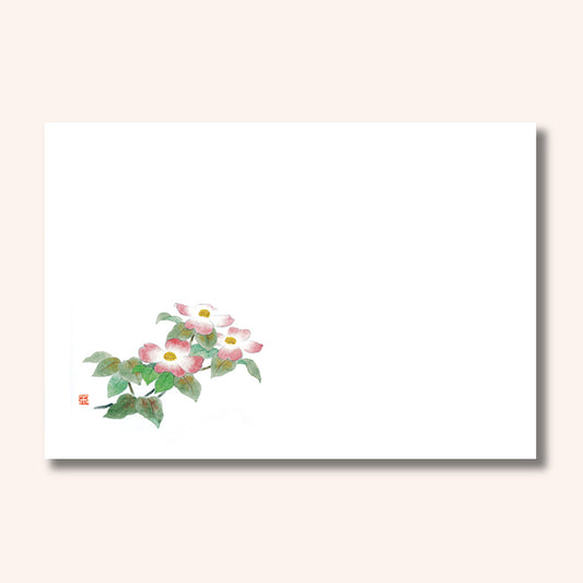 201-10155　38cm上質紙マット 花水木 (5月)