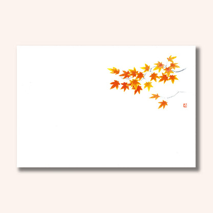 201-10219　38cm上質紙マット もみじ(紅) (9・10月)