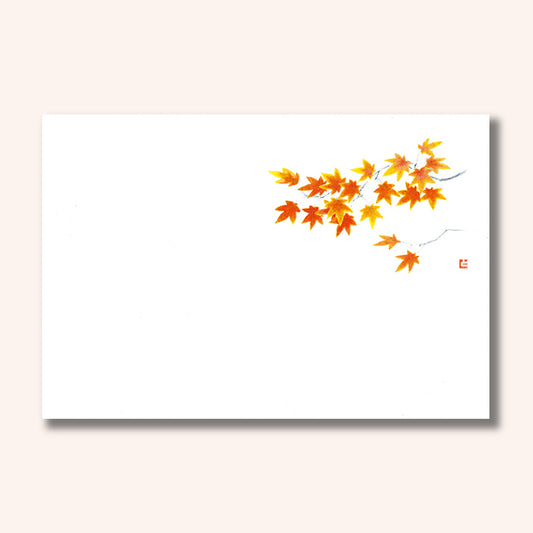 201-10219　38cm上質紙マット もみじ(紅) (9・10月)