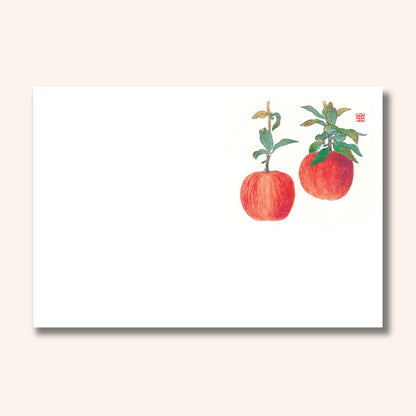 192-10099　尺3雲竜和紙マット　りんごの実(10～12月)