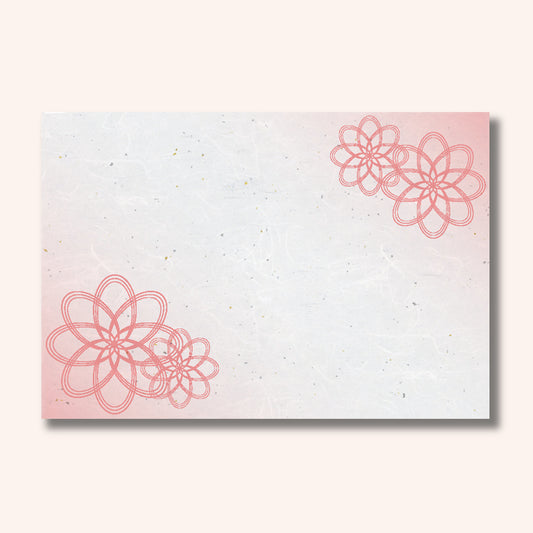 201-10254　38cm上質紙マット 金閣花手まり