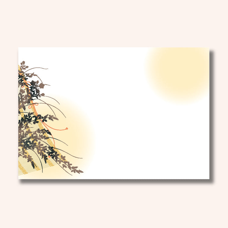 201-10261　38cm上質紙マット こがね萩絵