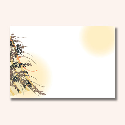 201-10261　38cm上質紙マット こがね萩絵