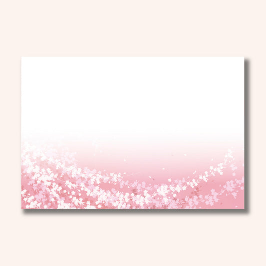 192-10147　尺3雲竜和紙マット　薄紅小花