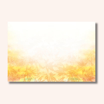 201-10271　38cm上質紙マット 山吹紅葉