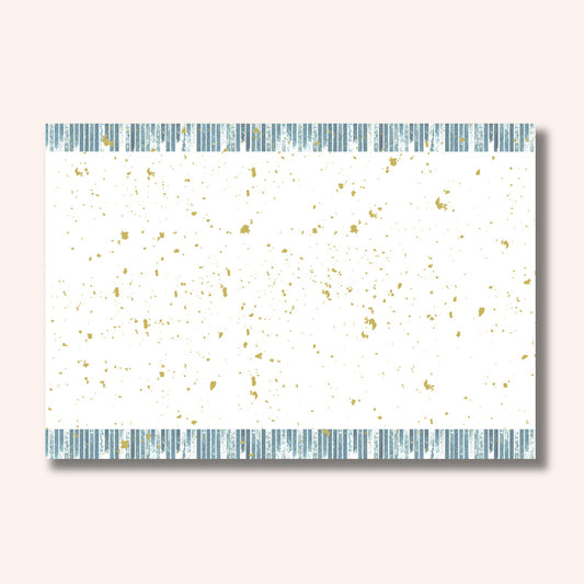 201-10278　38cm上質紙マット 金閣渕紺ストライプ