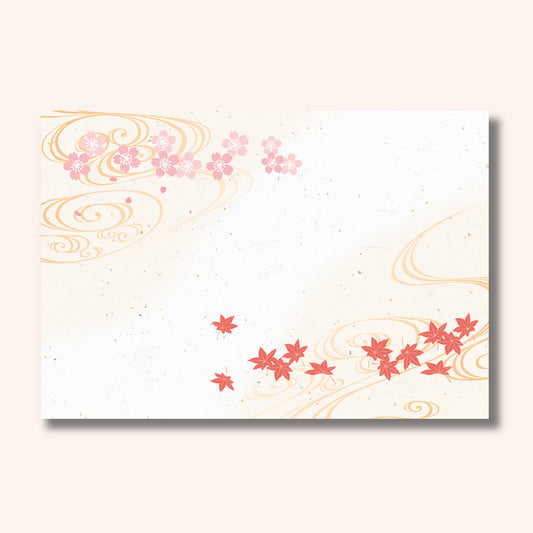 201-10291　38cm上質紙マット 金閣流水春秋竜田川