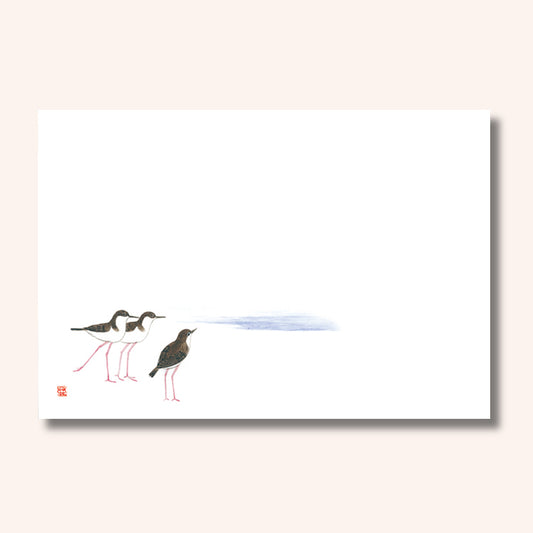 201-10305　38cm上質紙マット 千鳥 (6～8月)