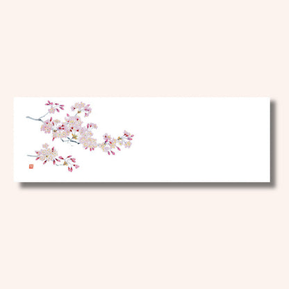 201-20067　上質紙13cm長角マット 桜(3・4月)