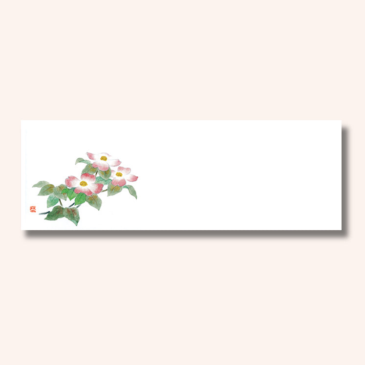 201-20100　上質紙13cm長角マット 花水木 (5月)