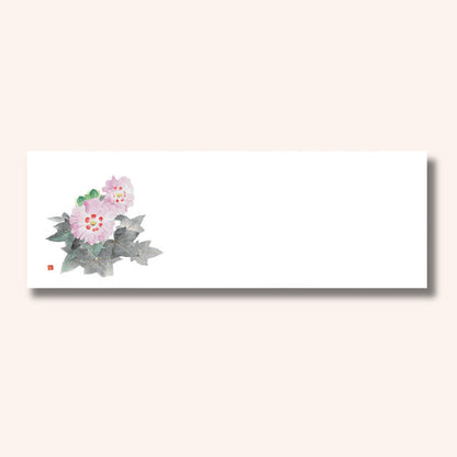 201-20149　上質紙13cm長角マット 芙蓉 (8・9月)