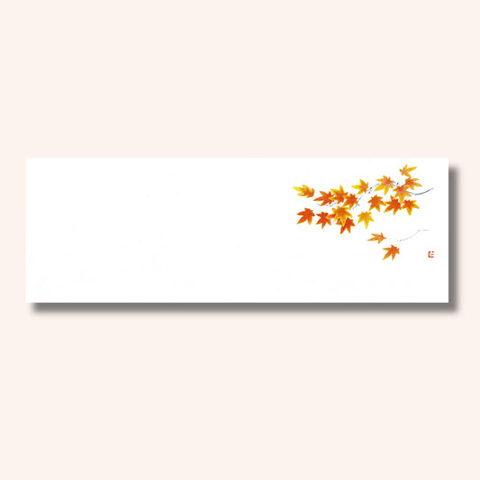 201-20160　上質紙13cm長角マット もみじ(紅)(9・10月)