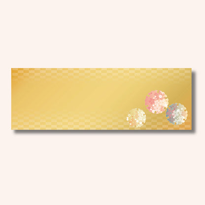 192-20153　箸置雲竜和紙マット　市松雪輪桜