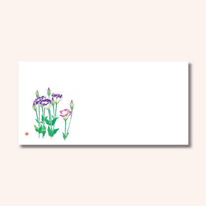 201-30063　上質紙お手元マット トルコキキョウ(7～9月)