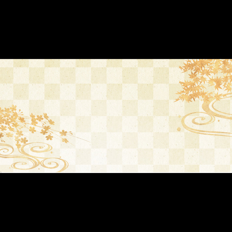 201-30125　上質紙お手元マット　市松流水春秋