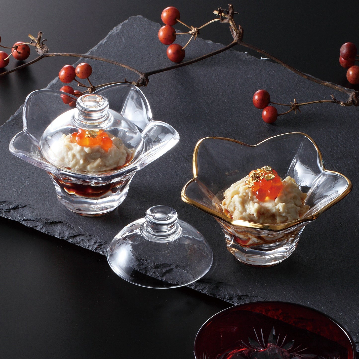 111-10113　桔梗蓋付小付天金