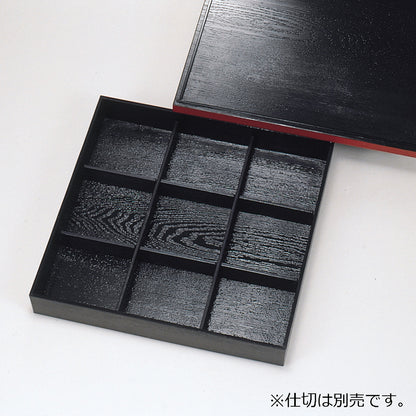 尺3正角松華堂 黒渕朱<身・蓋>
