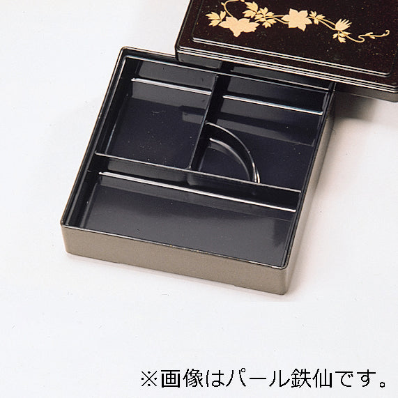 310-42141　7寸角幕の内 金箔<仕切付(取外し可)>