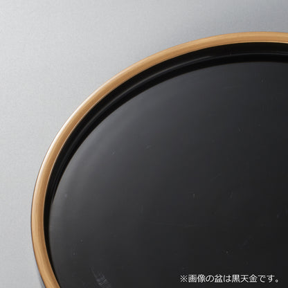 DX丸盆　朱天黒
