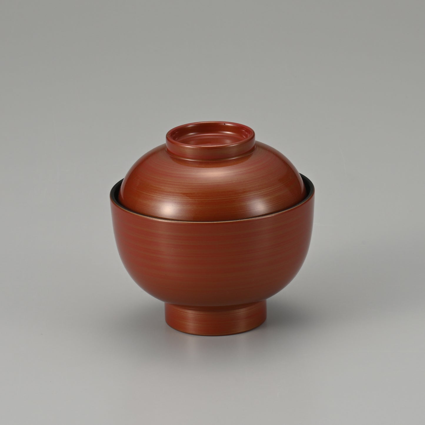 350-20102　丸福椀　朱金カスリ