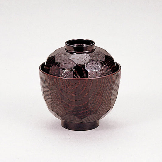 天木目3.2寸亀甲小吸物椀　タメ