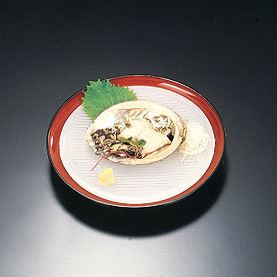 390-25011　皿ざる　黒内朱