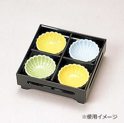430-10201　飛鳥盛器用 十字仕切 黒