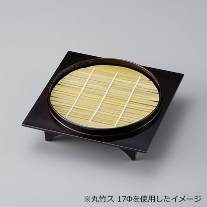 435-59211　高台正角丸皿　タメ