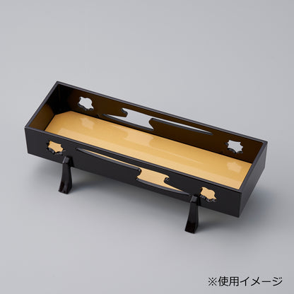 440-10102　角長両面板　<表>金パール、<裏>朱