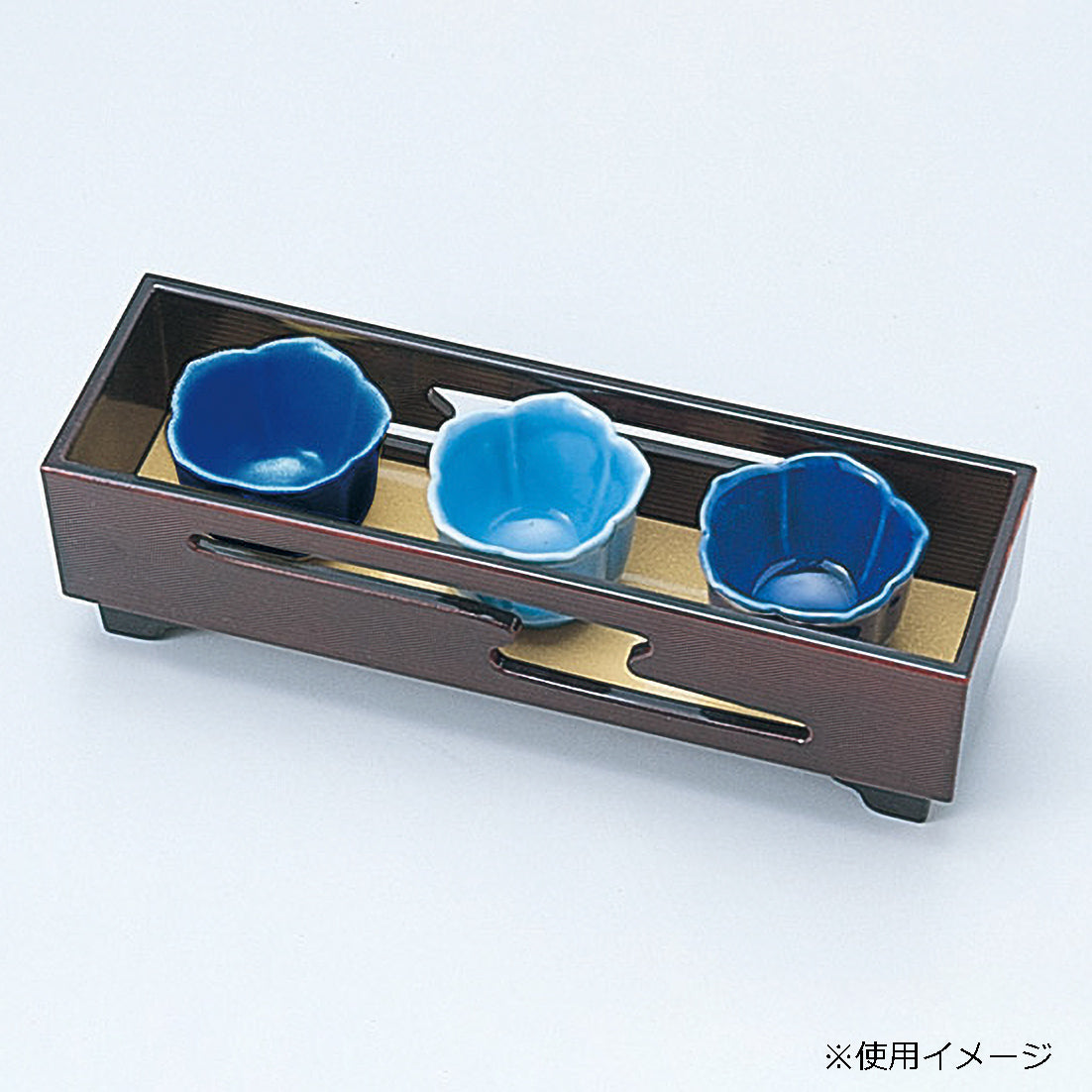 440-10104　山水両面板　<表>金パール<裏>朱
