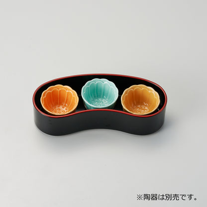 440-27011　7.5寸双輪鉢<深型>　黒天朱