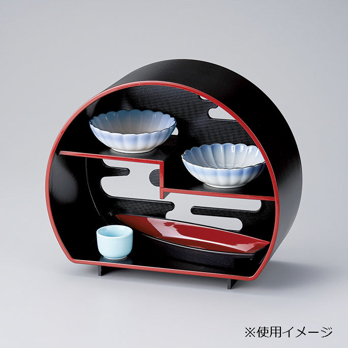 305-17121　笹舟　朱天黒