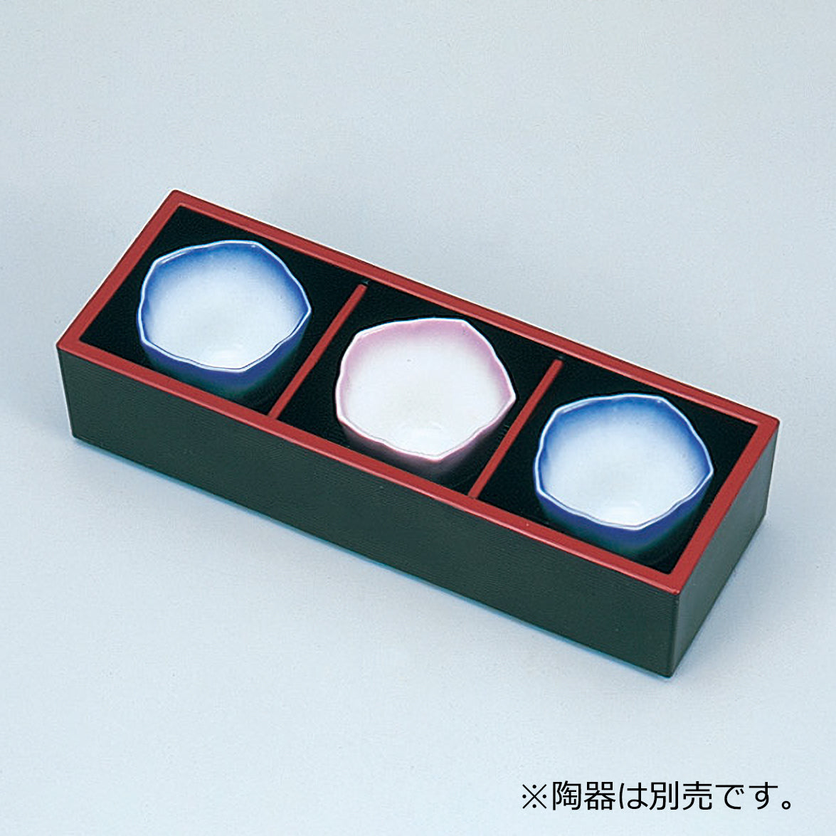 445-14211　三点珍味<大>　黒天朱