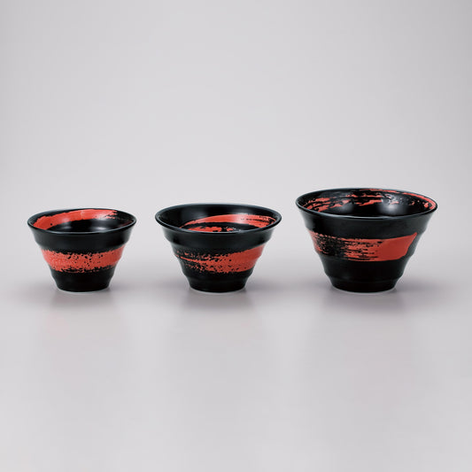 黒釉赤渦 丼