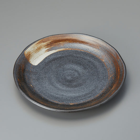 516-01122　黒結晶27.5cm皿