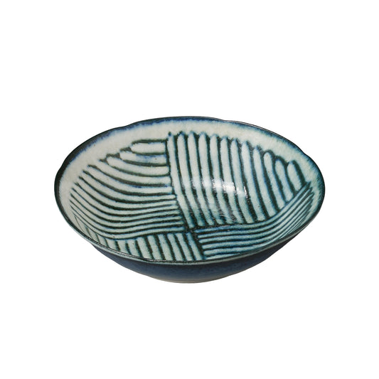 517-00092　令和粉引(削)　5寸浅鉢