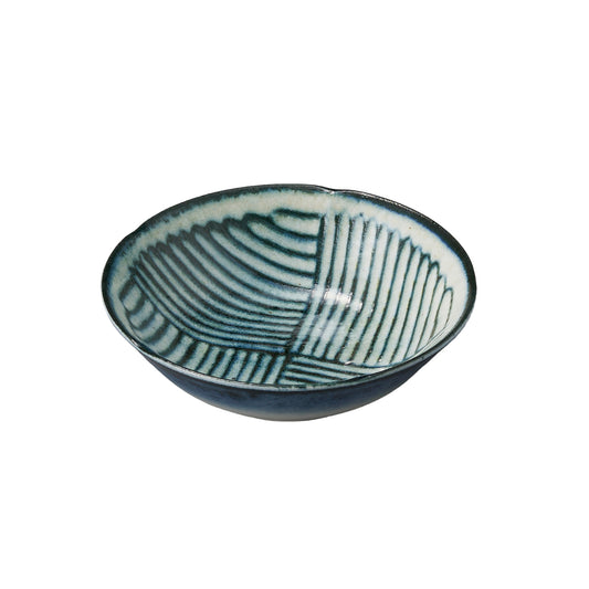 517-00100　令和粉引(削)　4.5寸小鉢