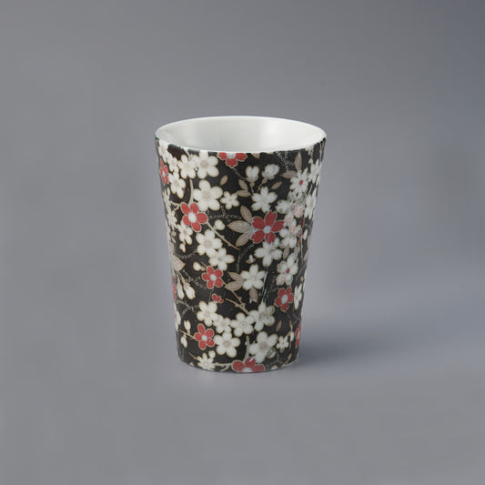 523-00016　都友禅フリーカップ(大) 黒