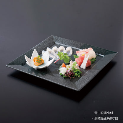 黒結晶正角皿