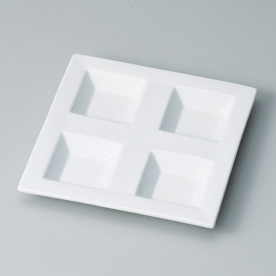 610-11101　6寸太白四点皿