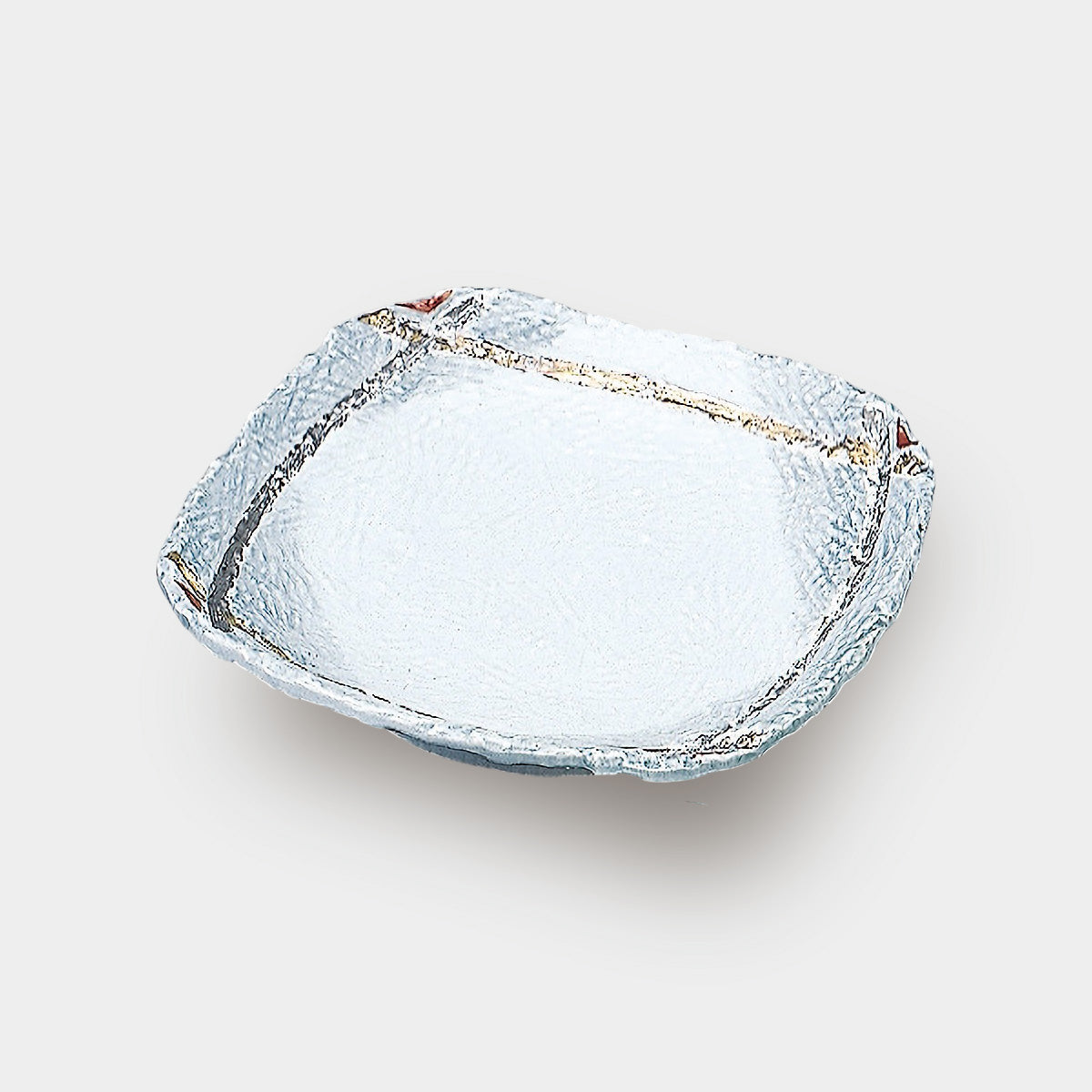 707-10068　青紋金彩角皿